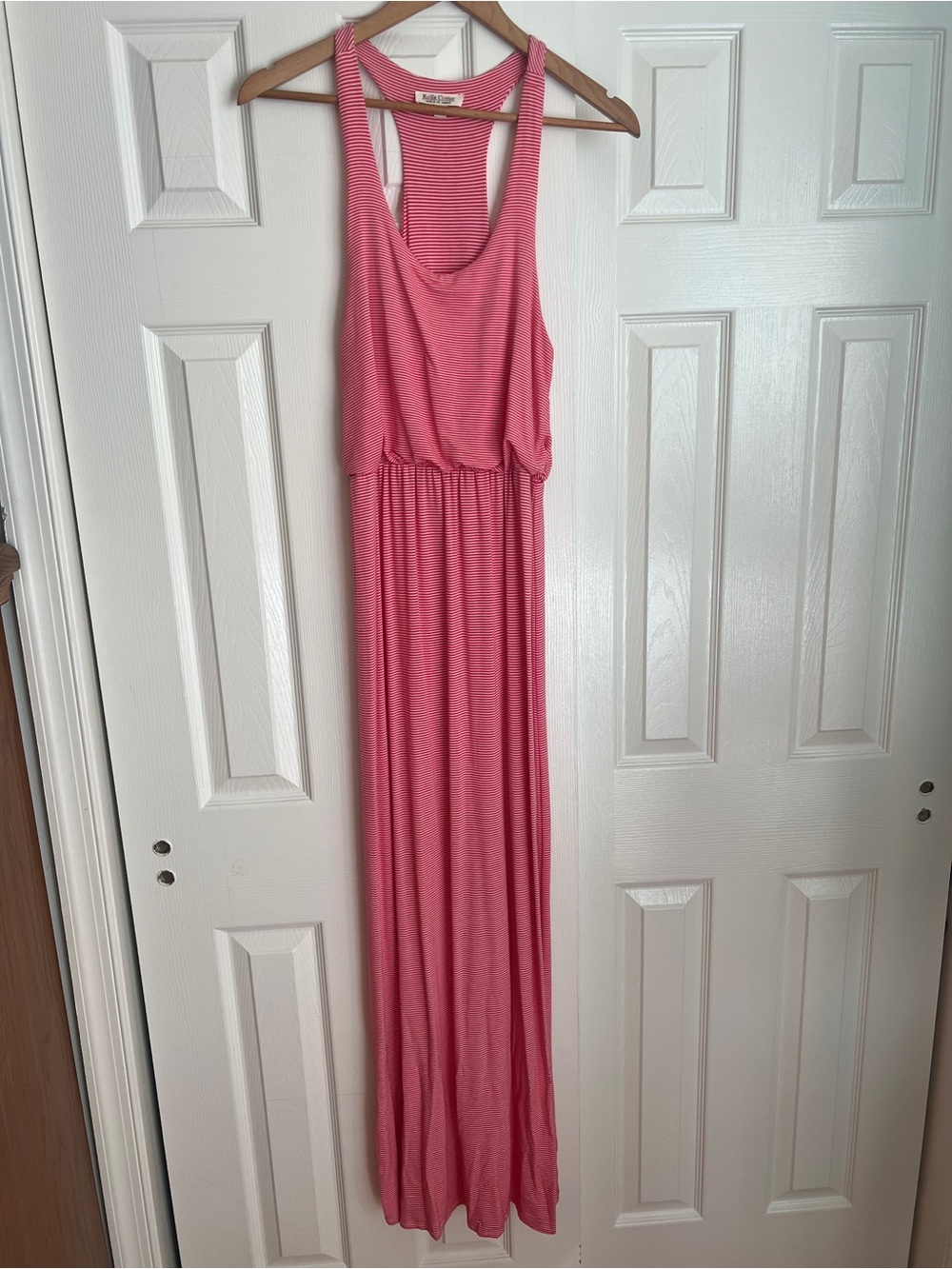 Rolla Coster Coral Pink Racerback Maxi Dress